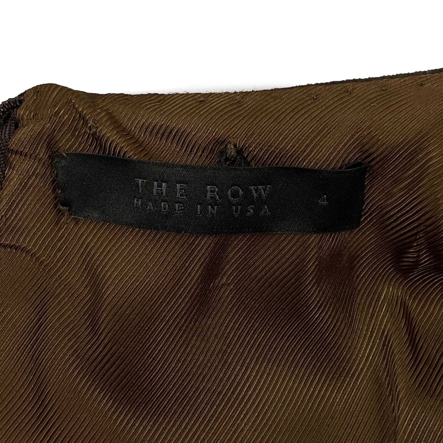 THE ROW - Excellent - Suede Liffen Midi - Dark Brown Dress - Size 4
