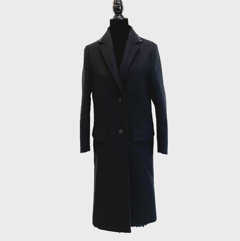 Valentino - Rockstud Coat IT 38 UXS - Black - XS - Black - 38 - Studded Jacket