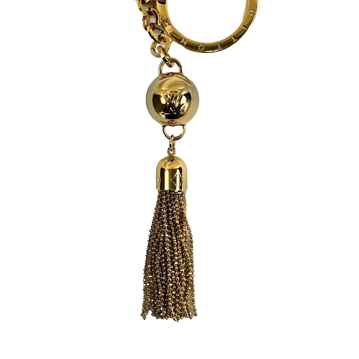 Louis Vuitton - LV - Tassel Porte Cles Charm - Gold Bag Charm / Key Ring