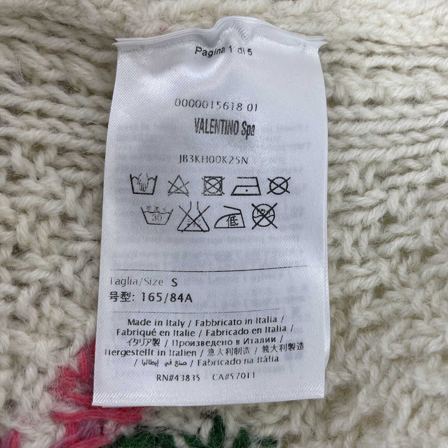 Valentino - Floral Cable Knit Fantasy Embroidered Garden Cardigan - US S