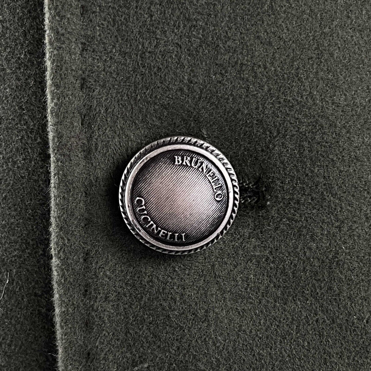 Brunello Cucinelli Cashmere Military Blazer Dark Green Kids' 12 Adult S/M Jacket