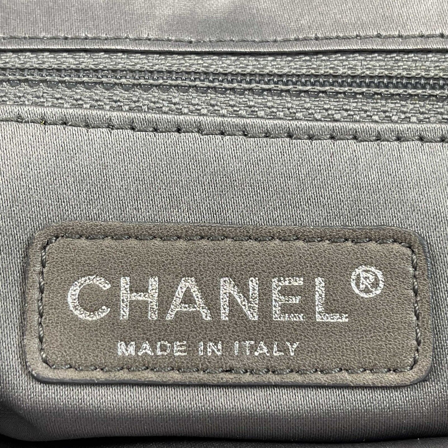 CHANEL - Satin Bow Evening Bag - Navy / Rhodium Clutch / Shoulder Bag
