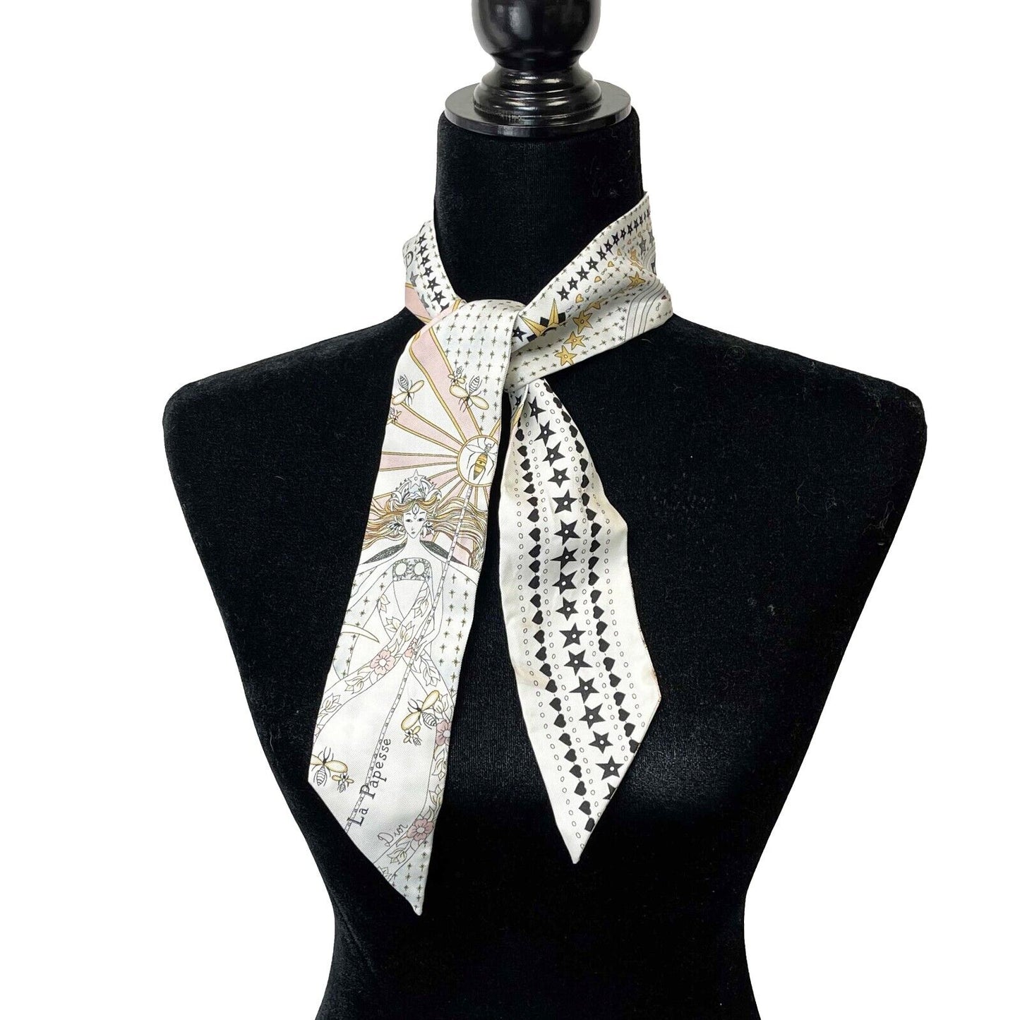 Christian Dior - La Papesse Tarot Mitzah Twill Scarf - White - OS