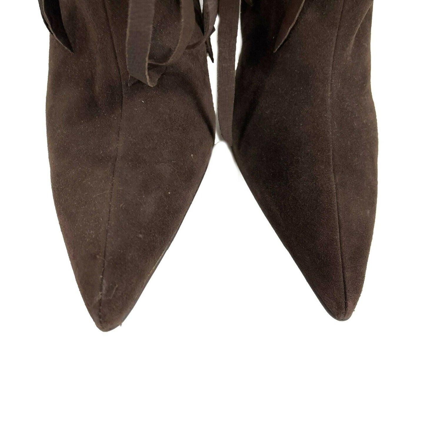 Jimmy Choo - Brown Suede Kirra Beaded Fringe Boots - Brown - 37 -US 7