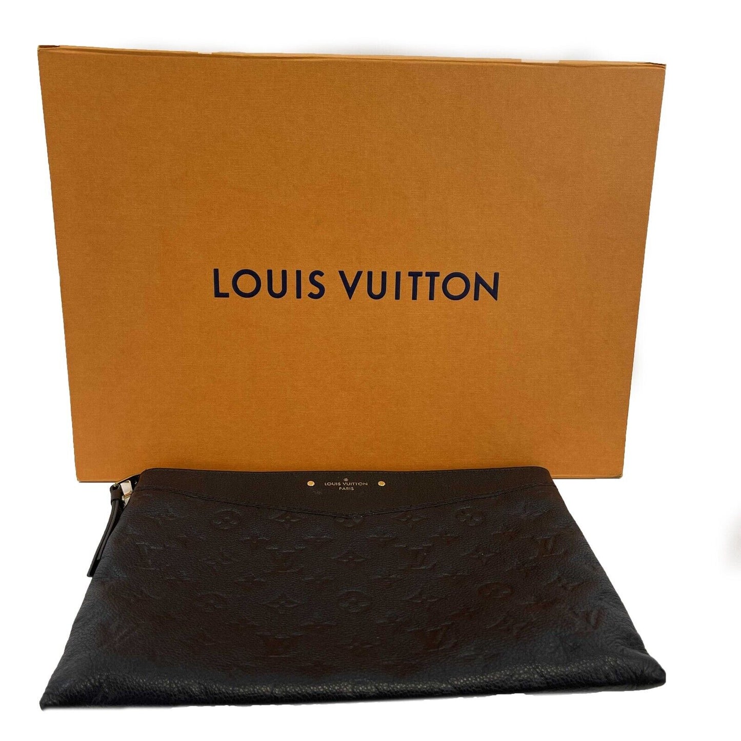 Louis Vuitton - LV - Daily Pouch in Monogram Black Empreinte Leather - W/ Box