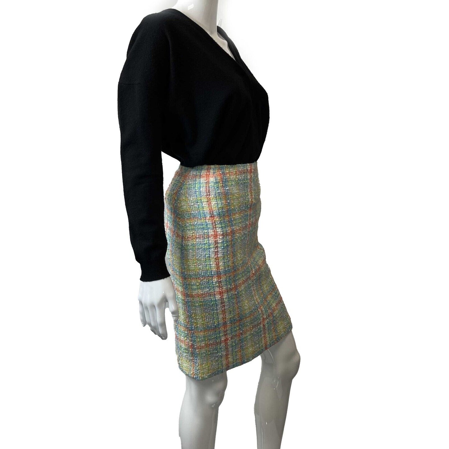 Chanel - Excellent - Vintage Rainbow Multicolor Tweed - Rainbow Multicolor - XS