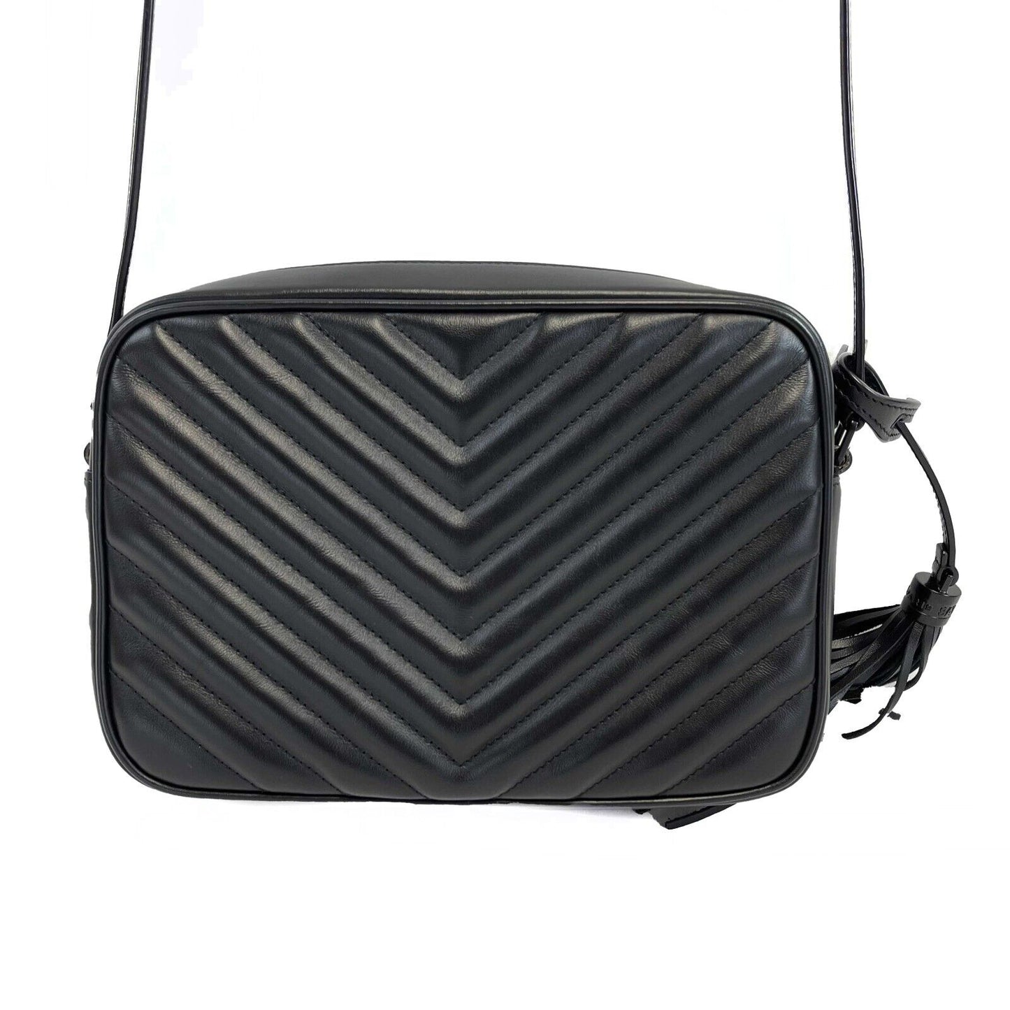 Saint Laurent - Excellent - Lou Camera Bag in Quilted Leather Black Crossbody