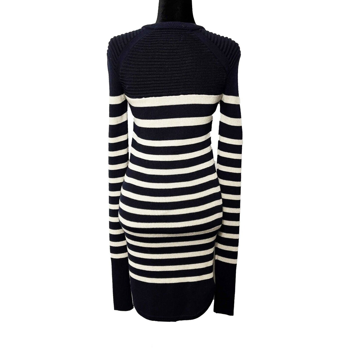 ISABEL MARANT - Hatfield Striped Merino Wool-blend Long Sweater/Tunic - 36 US S