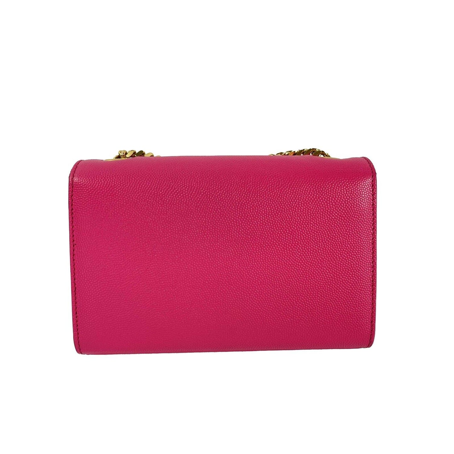 Saint Laurent Kate Small Chain Bag in Grain de Poudre Embossed Leather Pink Bag