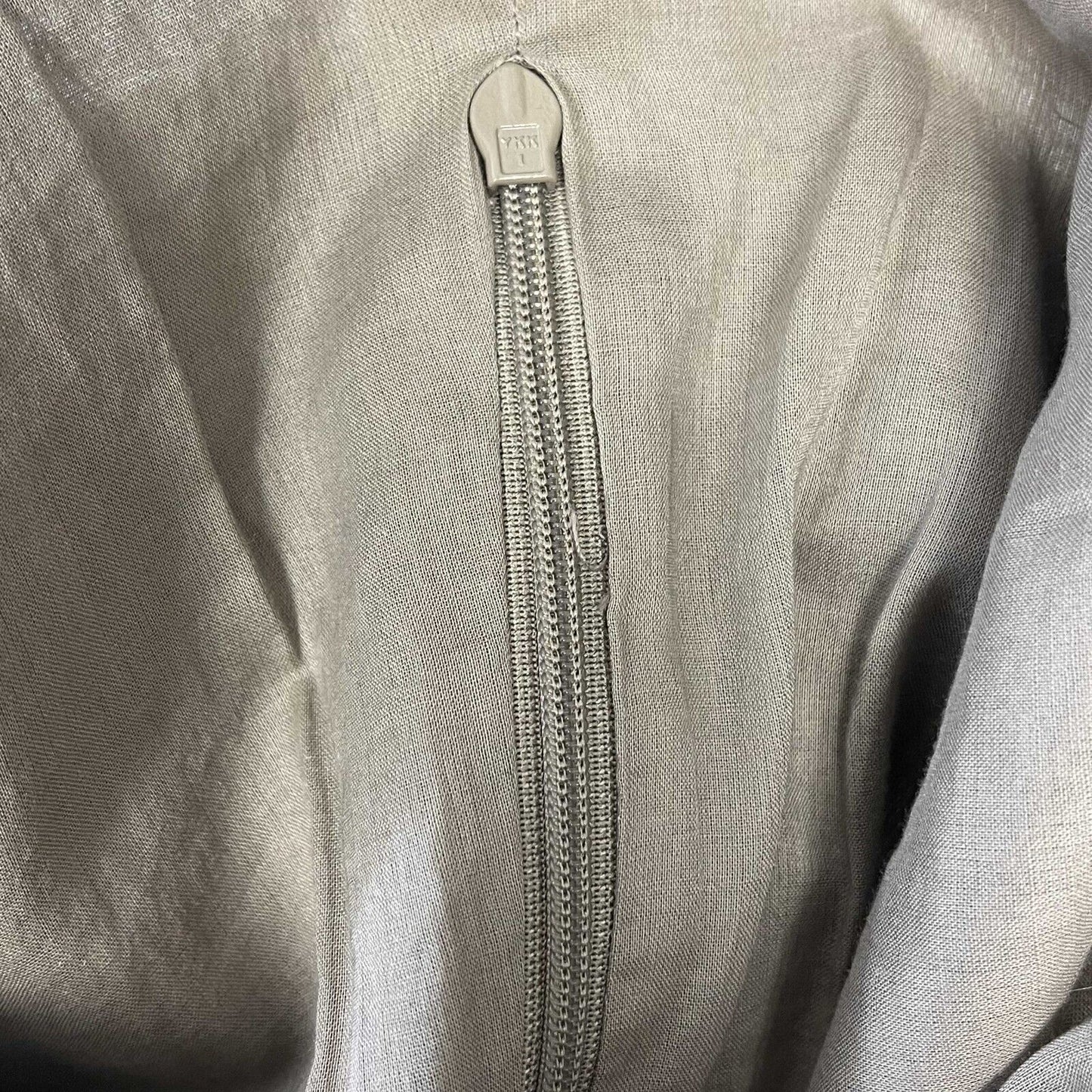 Burberry - Ruffle and Buttoned Sleeveless Dress - Taupe - US 6