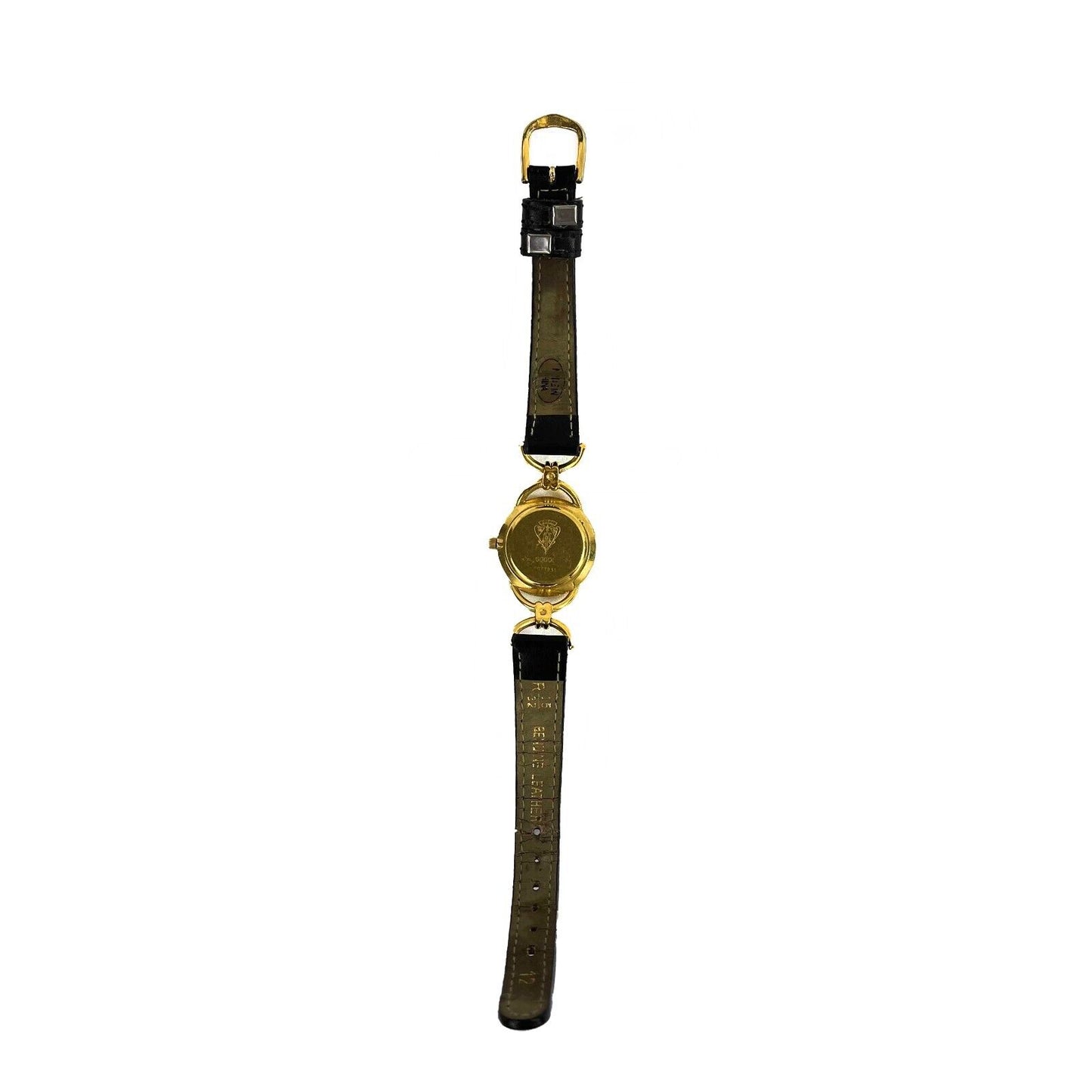 GUCCI - Vintage Women’s Gucci 6000 L Wristwatch - Black / Gold Watch NEW BATTERY