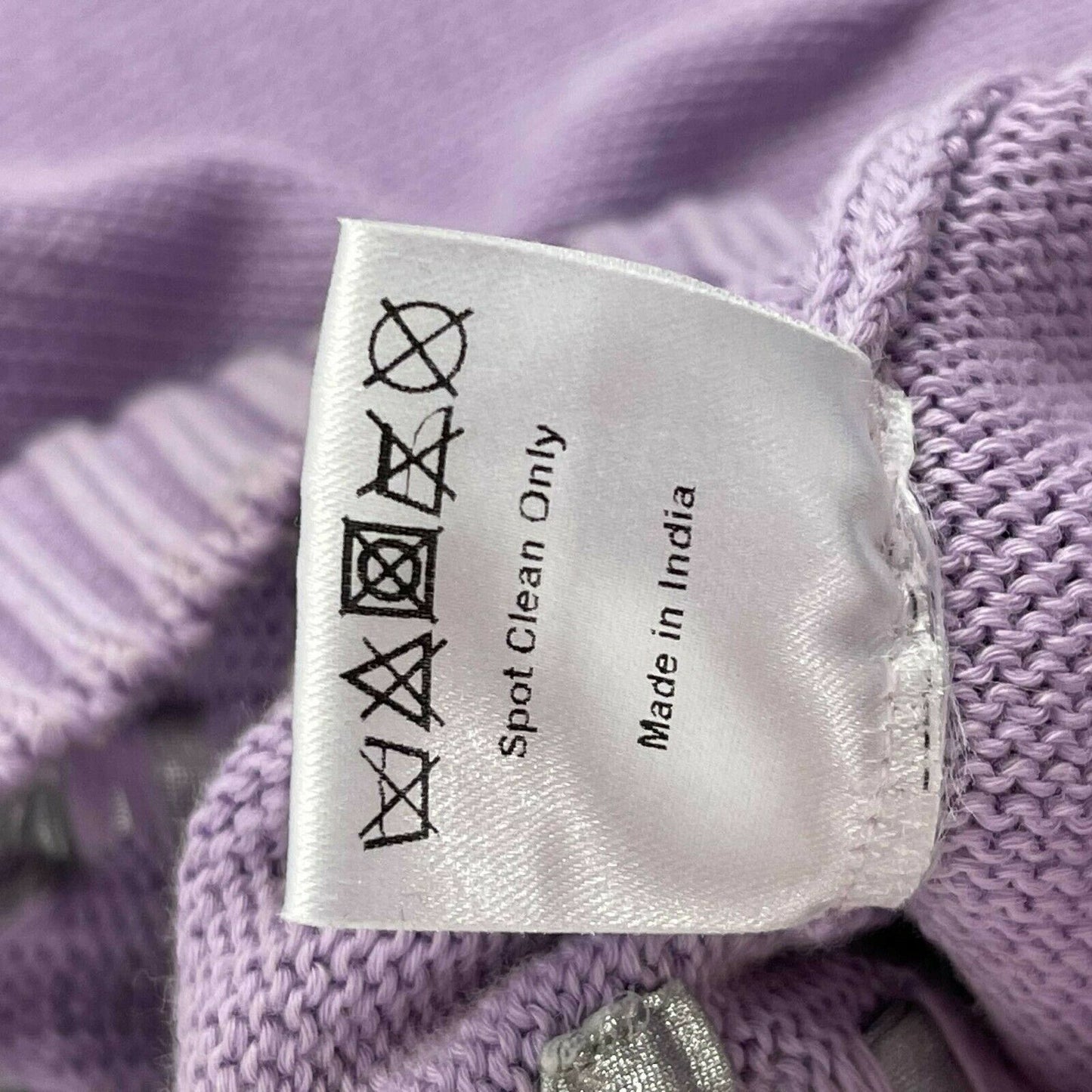 Mary Katrantzou - Crystal Flower Knit Sweater Top - Lilac, Purple, Grey - S