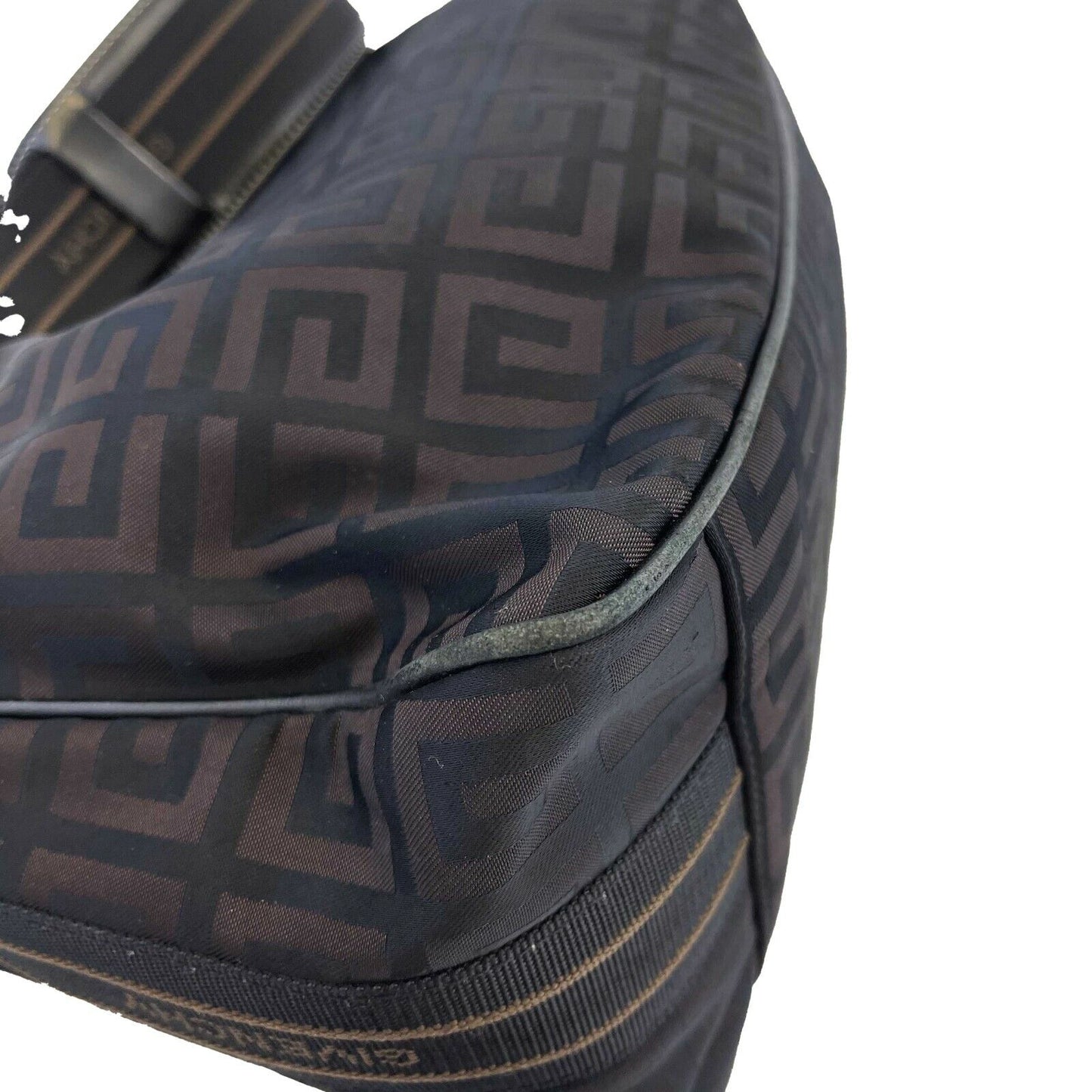Givenchy - Black Brown Signature GG Monogram Nylon Flap - Shoulder Bag