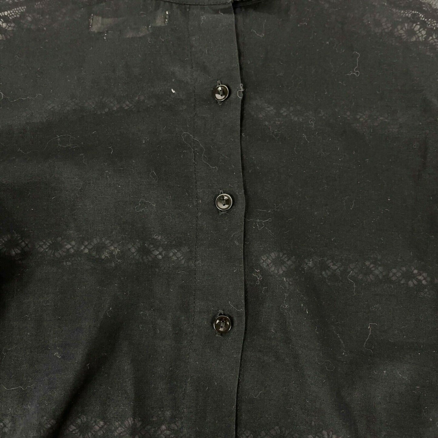ISABEL MARANT ETOILE - Ria High Neck Lace Blouse - Black - 36 US S