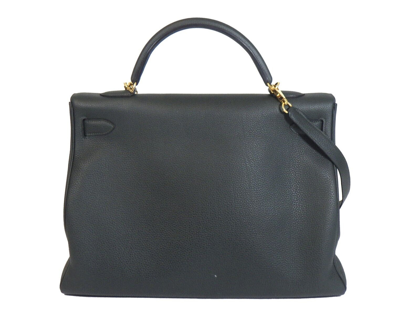 HERMES - Kelly 40 2016 - Dark Green - Top Handle - Shoulder Strap and Kit