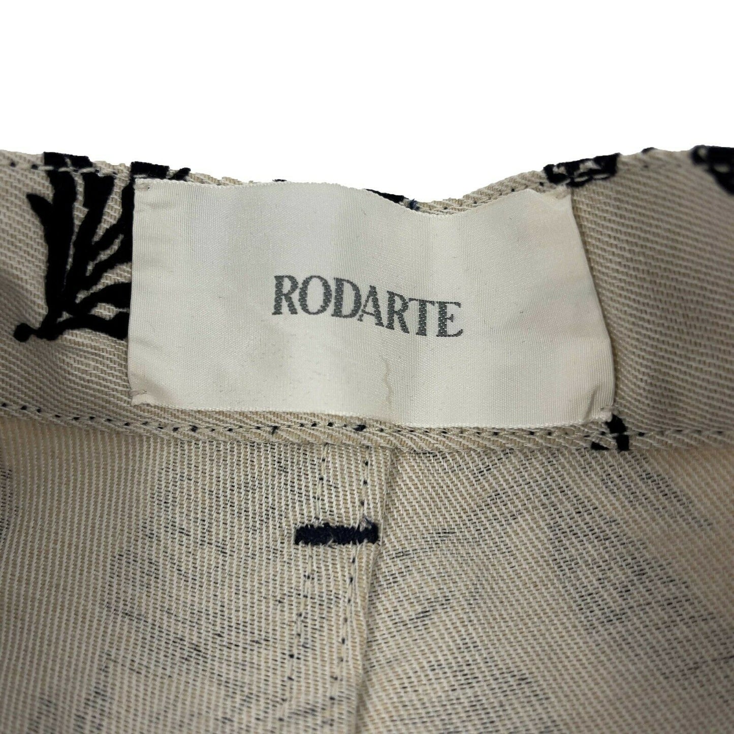 Rodarte - Floral Jeans Straight-Fit in Cream | FALL WINTER '20 - Bottoms