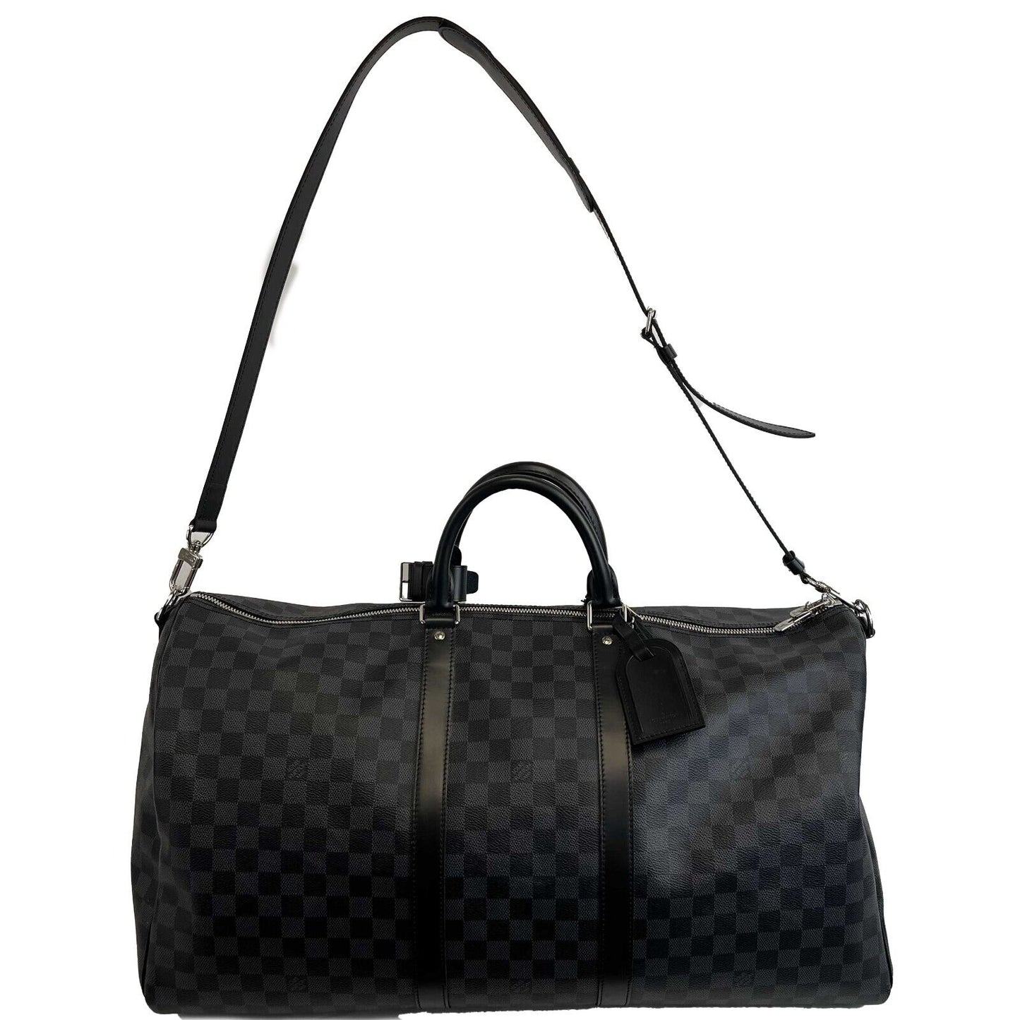 Louis Vuitton - Keepall 55 Bandouliere Damier Graphite Canvas Top Handle / Strap