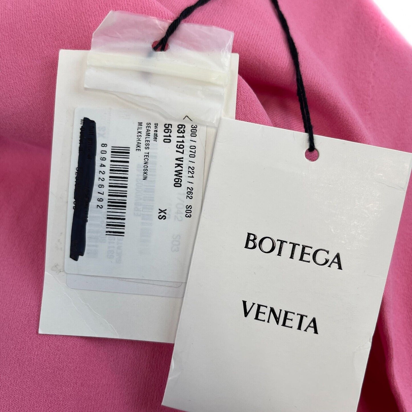 Bottega Veneta - New w/ Tags - Pink Technoskin Turtleneck XS