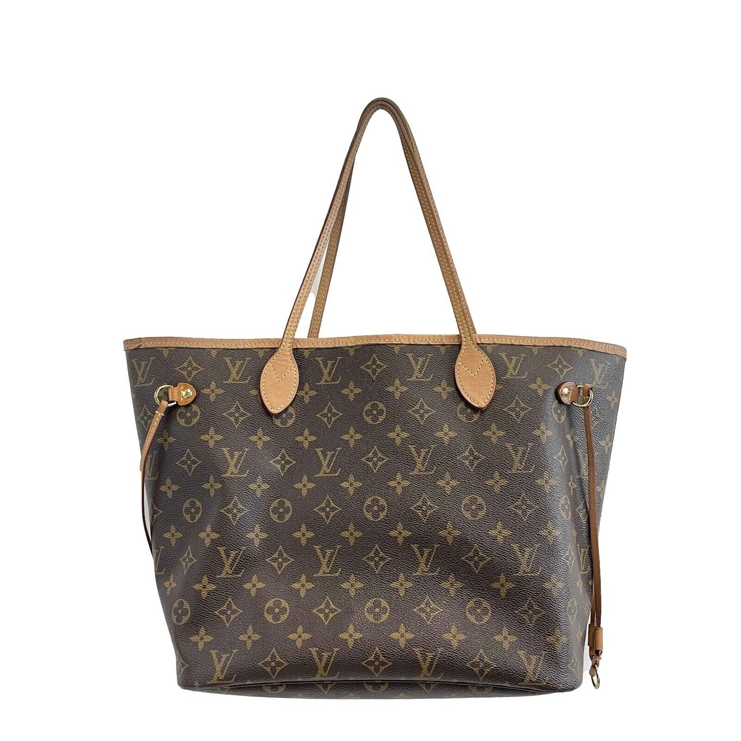 Louis Vuitton - LV Neverfull MM - Brown Monogram Tote w/ Pouch
