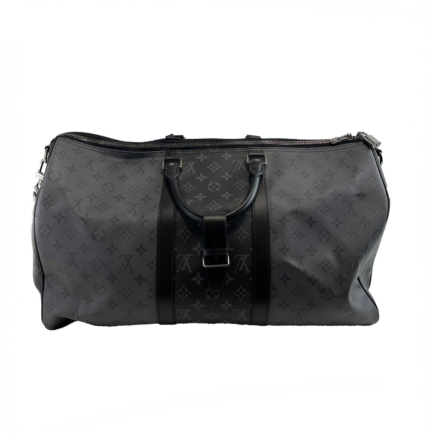 Louis Vuitton Keepall Bandoulière 50 Reverse Monogram Eclipse Black Handbag