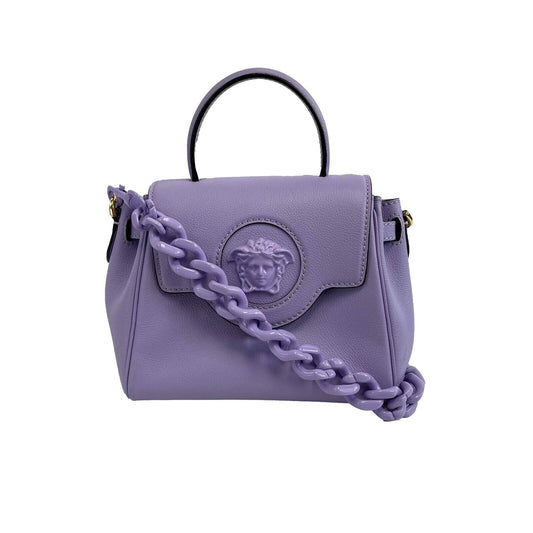 Versace - Excellent - La Medusa - Lavender Top Handle w/ Crossbody Chain & Strap