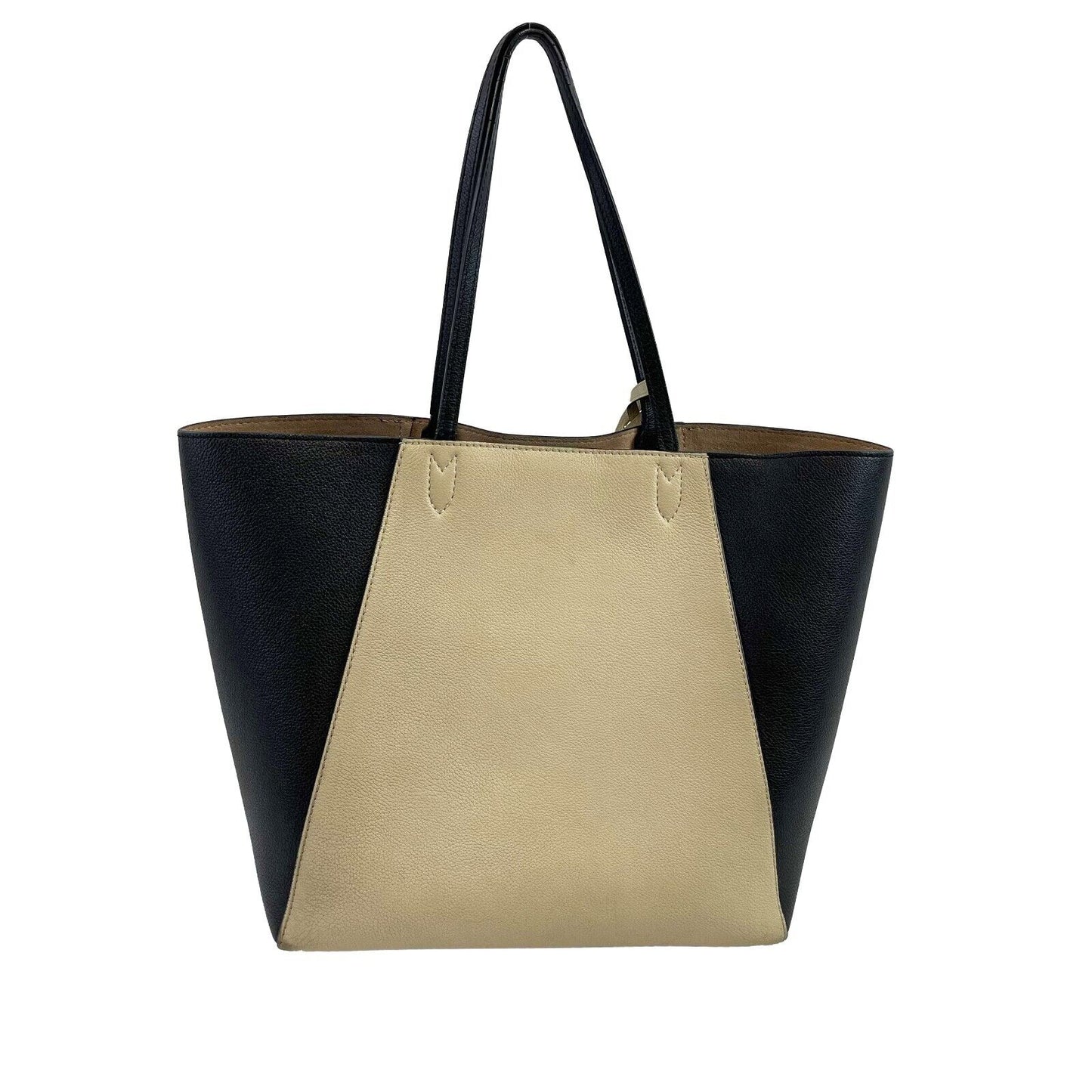 Louis Vuitton Twist Lock Me Go Tote Taurillon Beige and Black Handbag