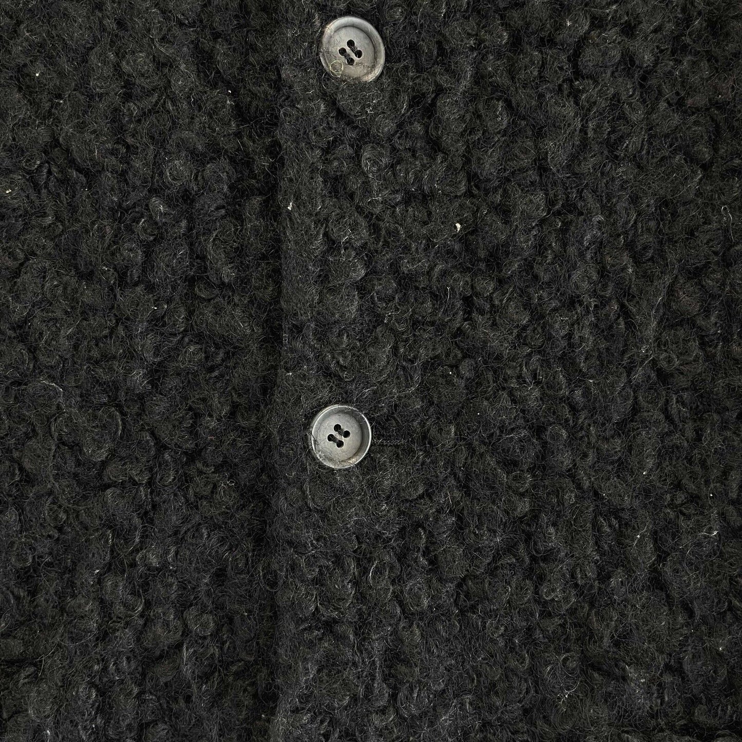 Junya Watanabe Pristine 2003 Black Boucle Wool Tweed Jacket Small
