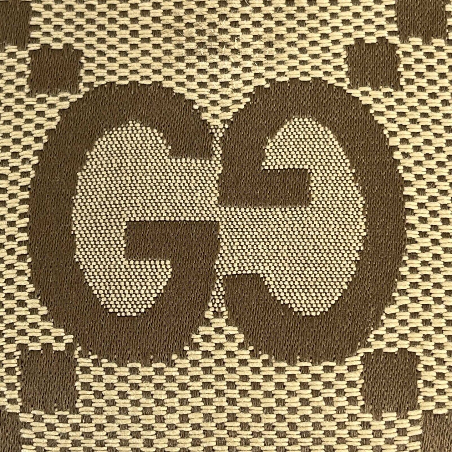 Gucci Jumbo GG Mini Vertical Tote Crossbody Handbag Beige Brown