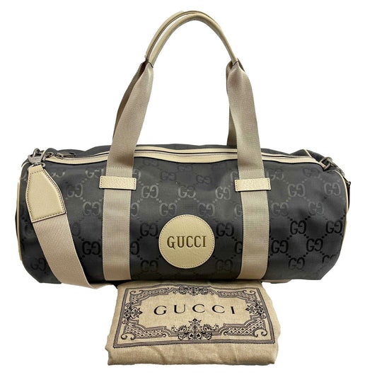Gucci Off The Grid Duffle Econyl Nylon Monogram Graphite Handbag