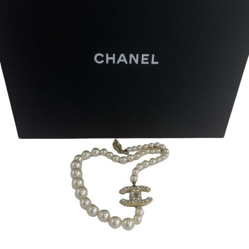 Chanel CC Graduating Pearl 100th Anniversary Necklace Fall 2021