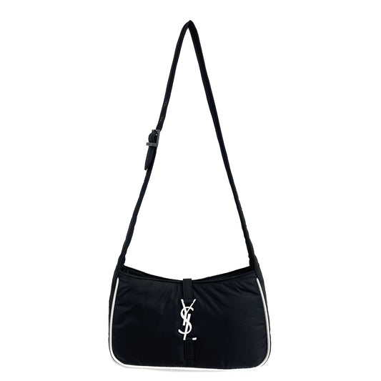 Saint Laurent - YSL - NEW Le 5 À 7 Crossbody - Black / White Shoulder Bag