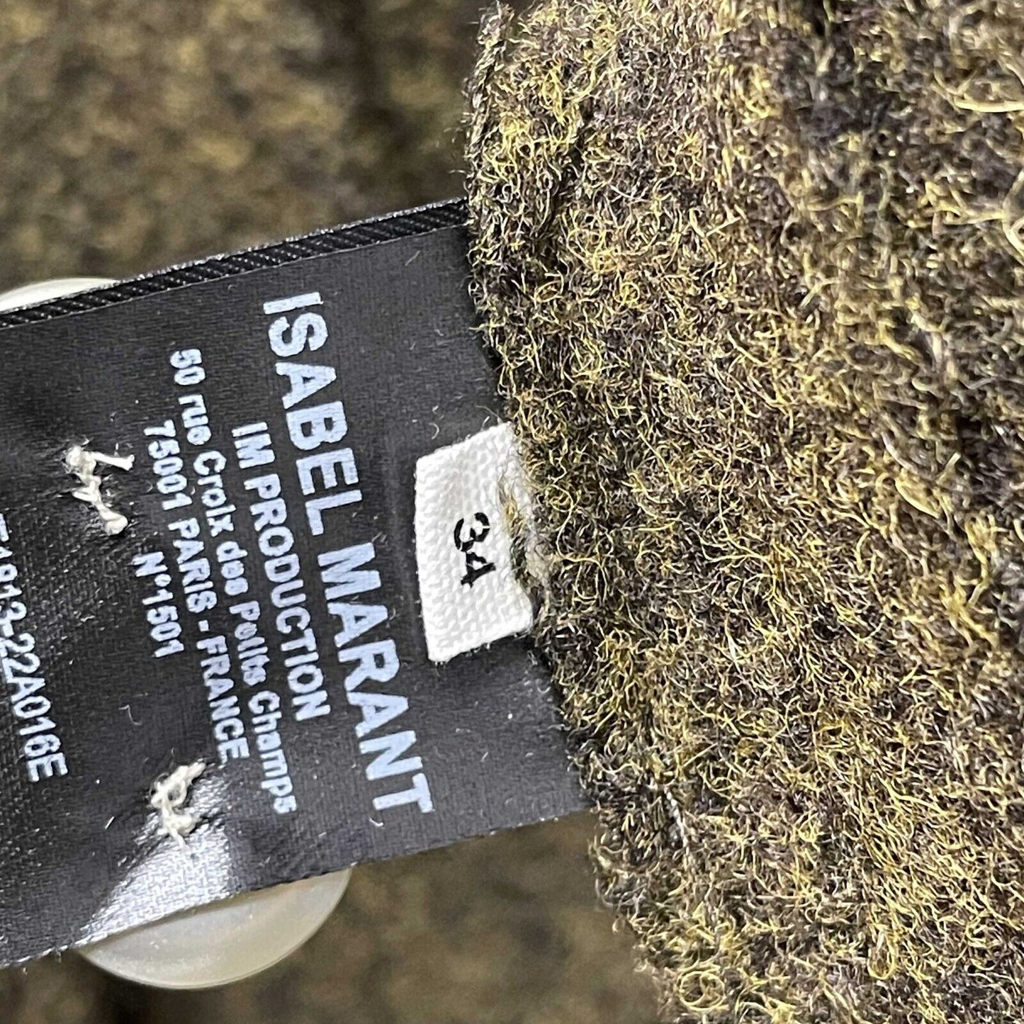 Isabel Marant NEW Nelly Cardigan Jacket Dark Khaki 34 US 2