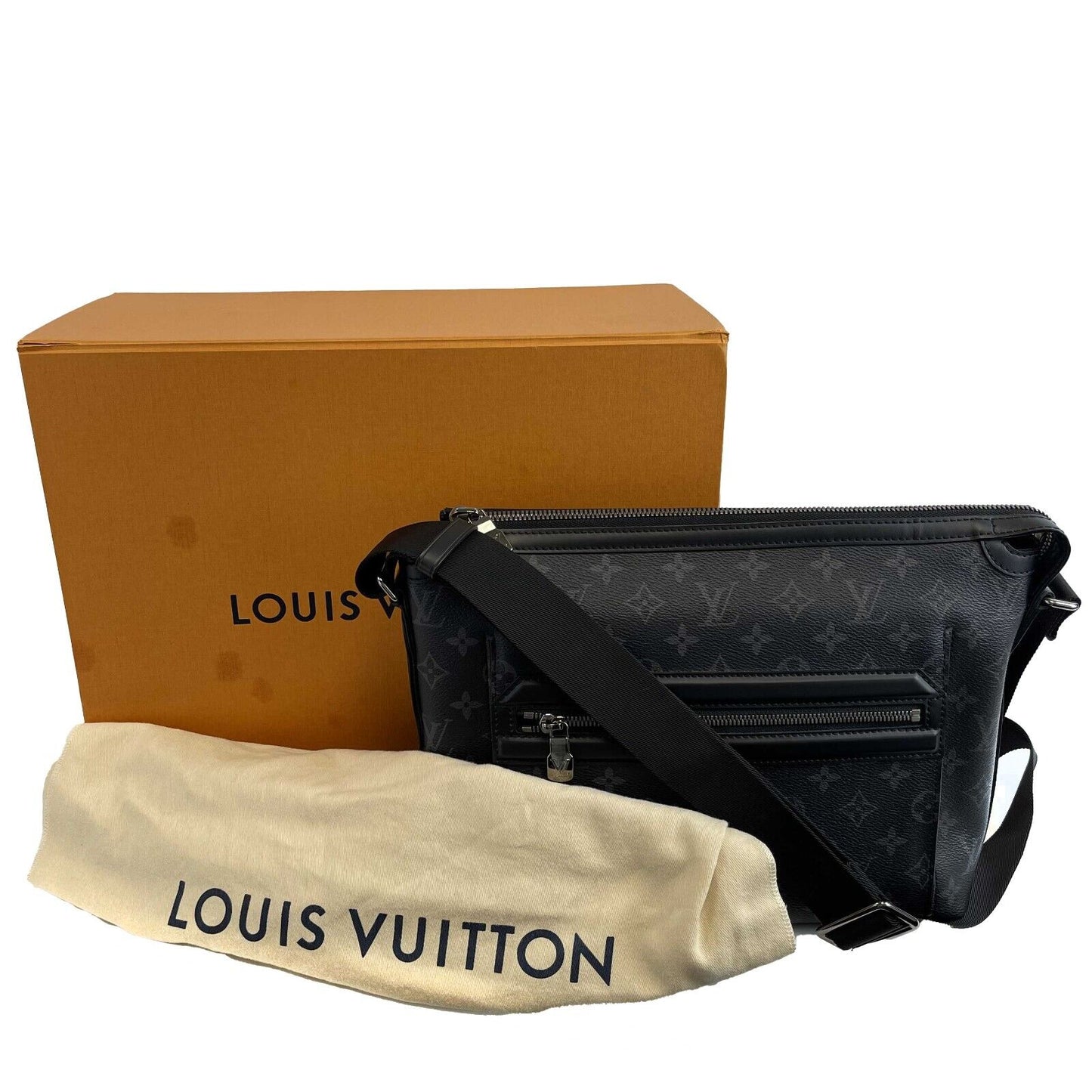 Louis Vuitton - NEW Monogram Eclipse Odyssey Messenger PM - Black Crossbody