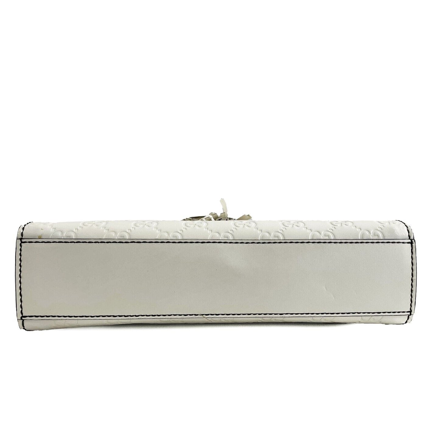 Gucci - Very Good - Emily Chain Flap Guccissima Medium - White - Handbag