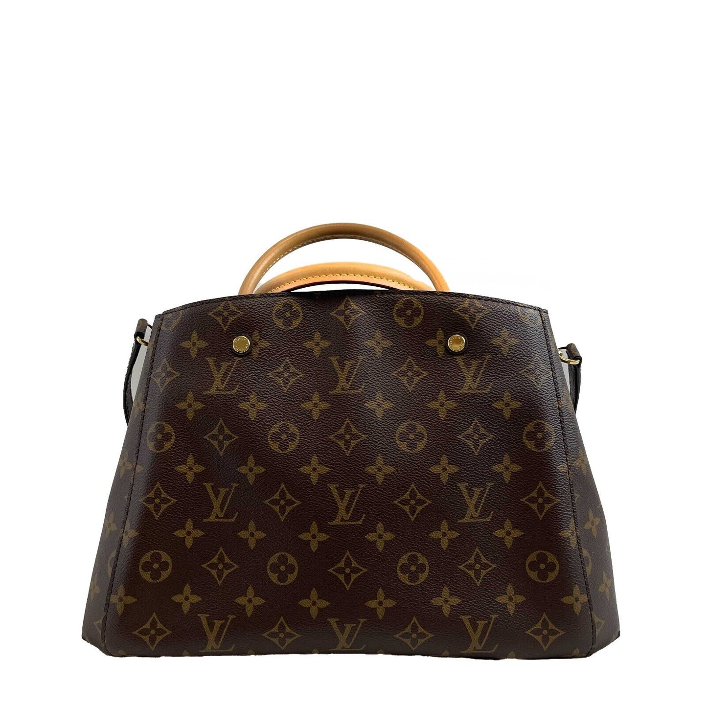 Louis Vuitton Excellent Montaigne Monogram Canvas MM Brown Handbag