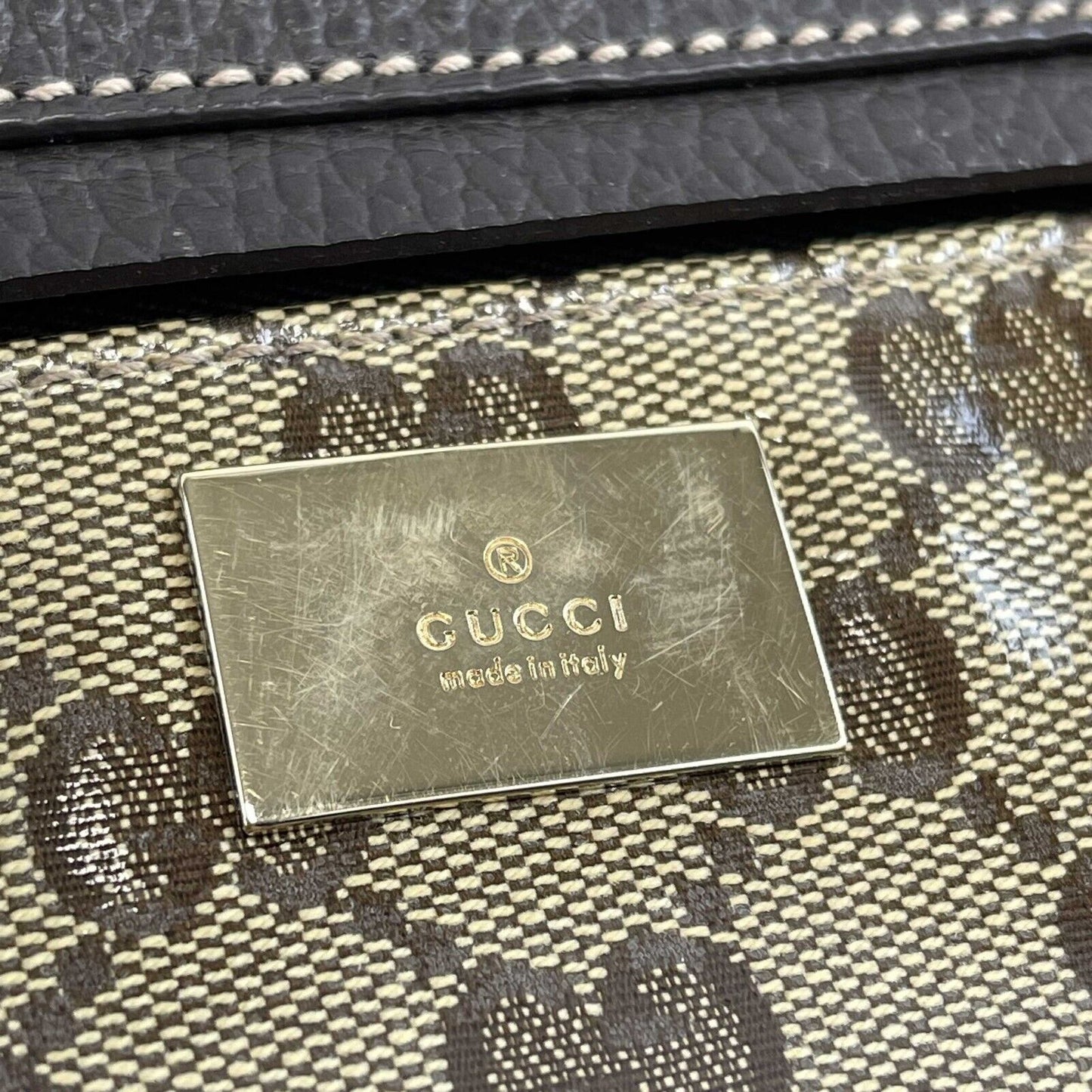 GUCCI Gucci Coated Canvas Brown GG Monogram Belt Bag / Crossbody