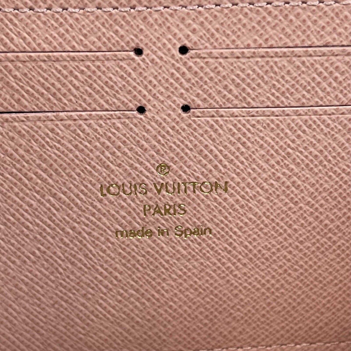 Louis Vuitton Clemence Wallet Damier Azur NEW Rose Ballerine