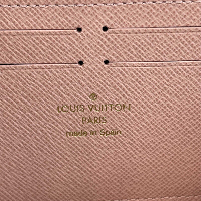 Louis Vuitton Clemence Wallet Damier Azur NEW Rose Ballerine