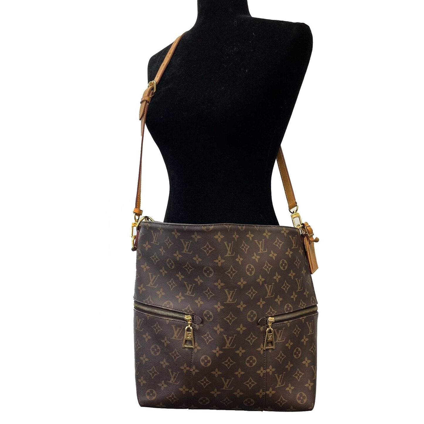 Louis Vuitton - LV - Monogram Brown Melie - Top Handle w/ Shoulder STrap