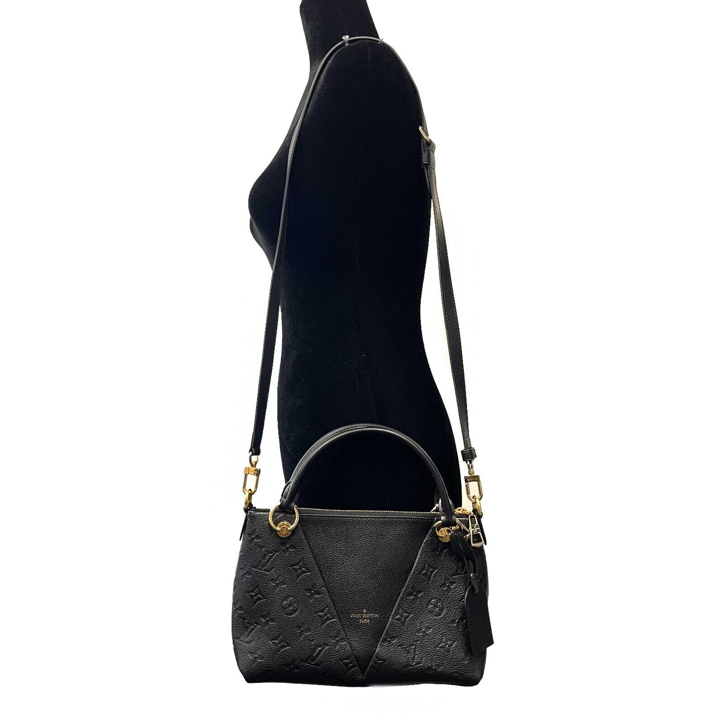 Louis Vuitton Very Good Empreinte V Tote BB RARE Black Crossbody Handbag