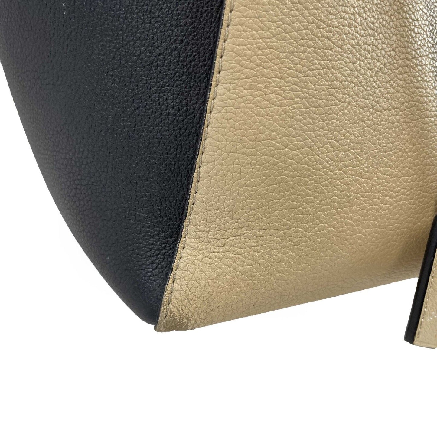 Louis Vuitton Twist Lock Me Go Tote Taurillon Beige and Black Handbag