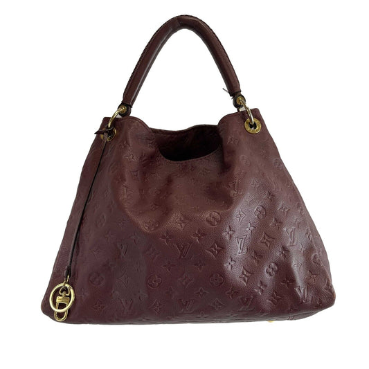 Louis Vuitton Empreinte Monogram Embossed Leather Artsy MM Burgundy Shoulder bag
