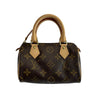 Louis Vuitton Speedy Mini Nano HL Monogram Canvas Brown Handbag Excellent W/ BOX