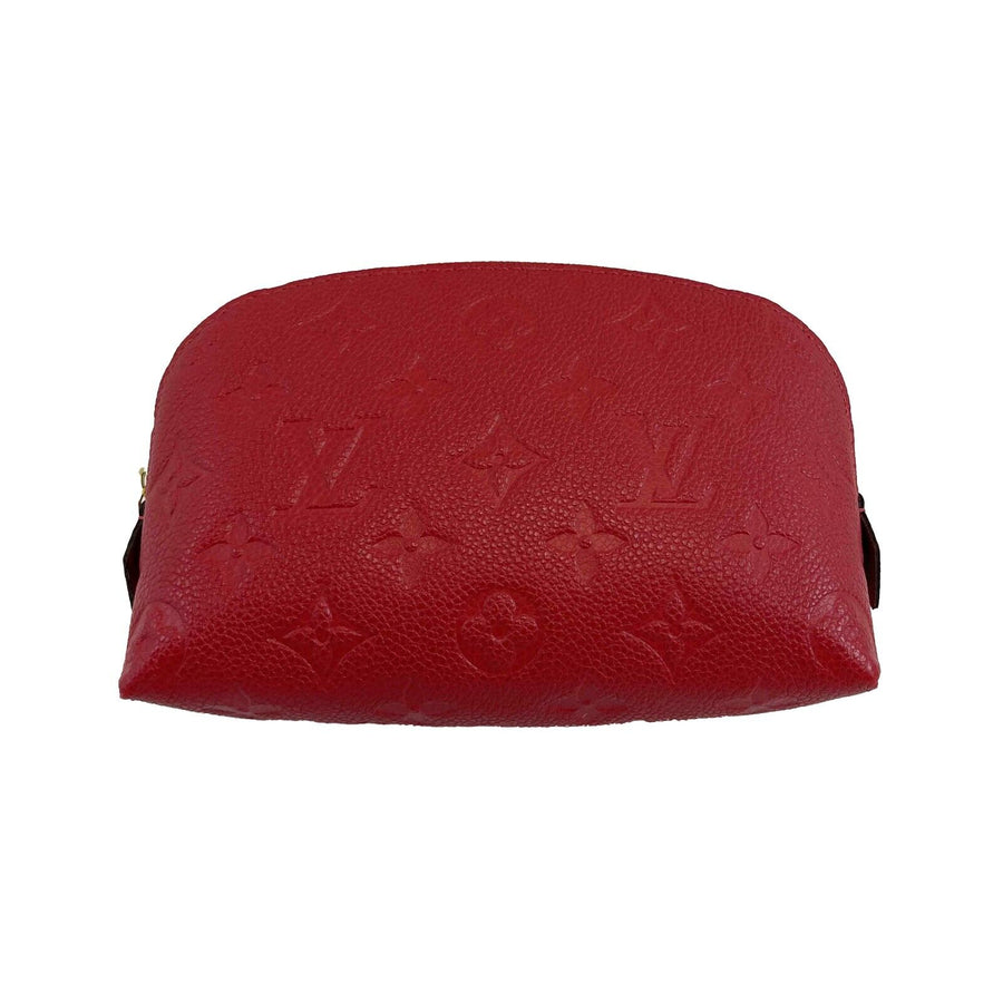 Louis Vuitton Empreinte Cosmetic Pouch Scarlet Pristine