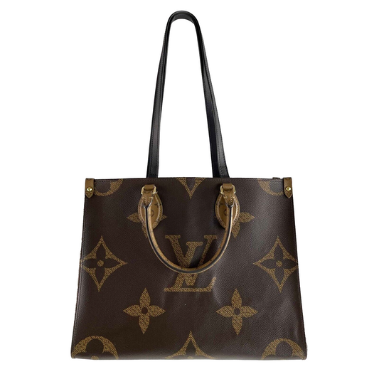 Louis Vuitton Giant Monogram Reverse Canvas Onthego GM Handbag