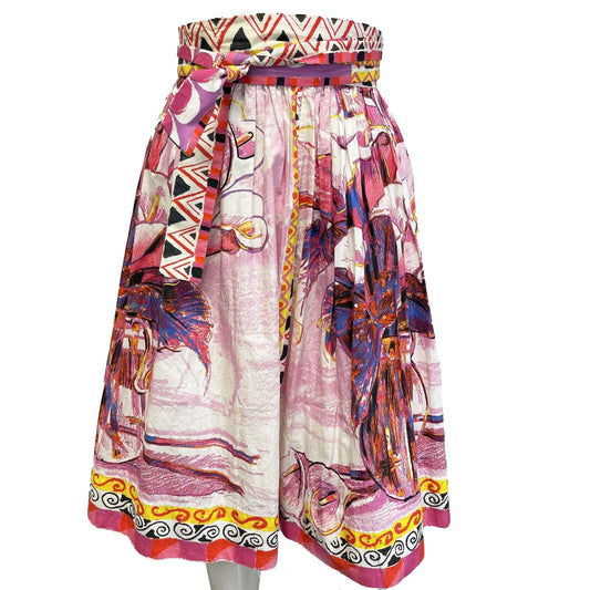 Prada Pristine Rare RUNWAY 2018 Knee-Length Skirt Venice Print 36 XXS Skirt