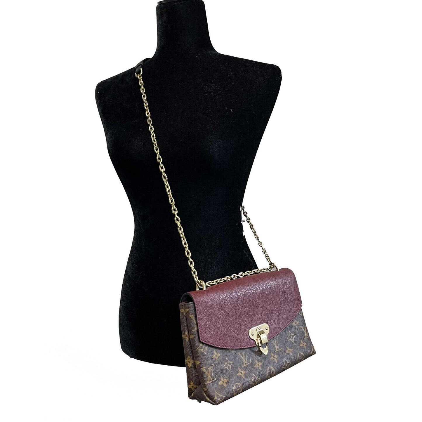 Louis Vuitton Monogram Saint Placide Bordeaux Brown Burgundy Crossbody Bag