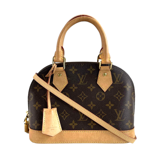 Louis Vuitton - LV Alma BB Monogram - Brown Top Handle w/ Shoulder Strap