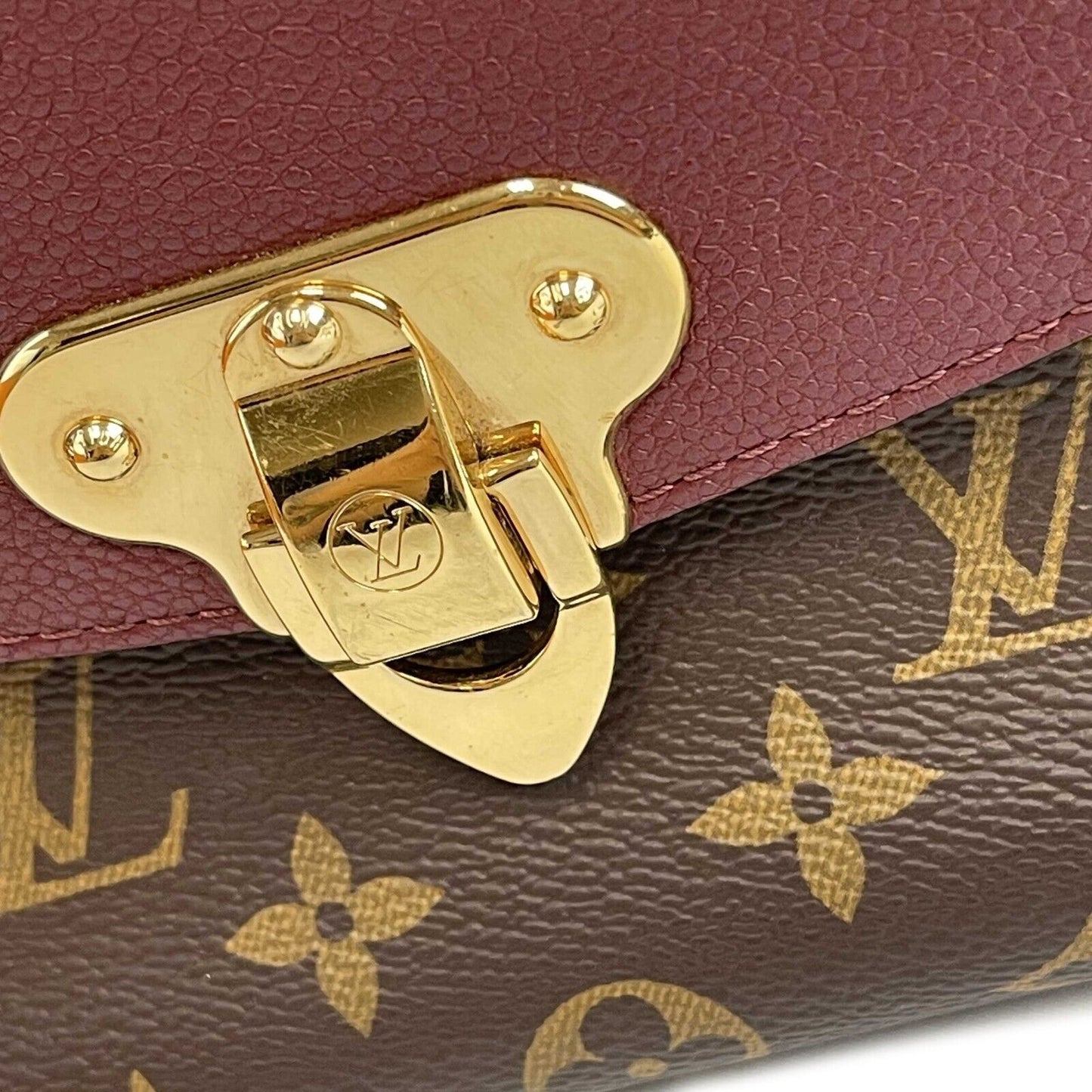 Louis Vuitton Monogram Saint Placide Bordeaux Brown Burgundy Crossbody Bag