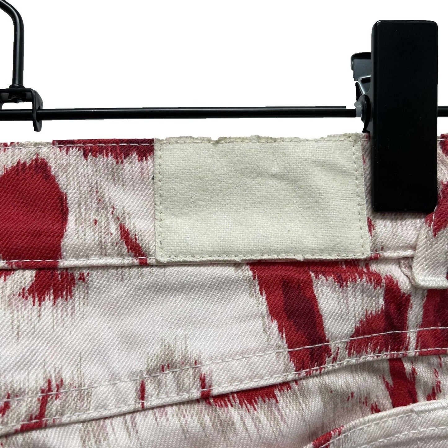 Gucci ULTRA RARE Runway Tom Ford Hawaii red and white jeans pants 38 US 2